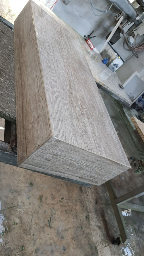 Blockstufe 45 Grad Verklebung